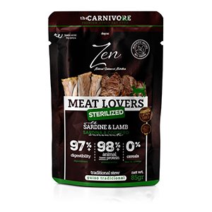 ZEN CAT POUCH MEAT CORDERO&SARDINA 12 x 85 gr.